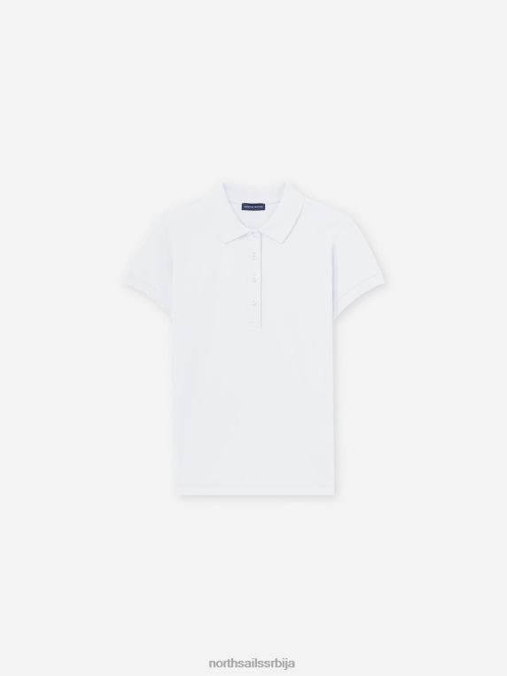 слим-фит поло мајица бео одећу Жене PDV4J1538 North Sails