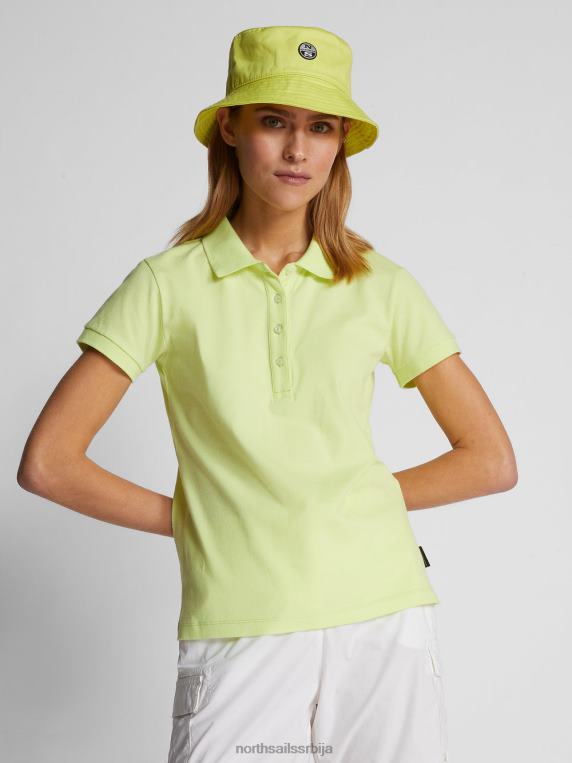 слим-фит поло мајица лагани сумпор одећу Жене PDV4J1539 North Sails