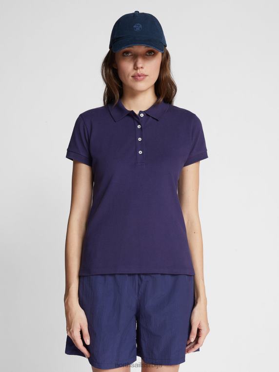 слим-фит поло мајица поноћно плава одећу Жене PDV4J1541 North Sails