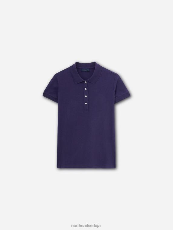 слим-фит поло мајица поноћно плава одећу Жене PDV4J1541 North Sails