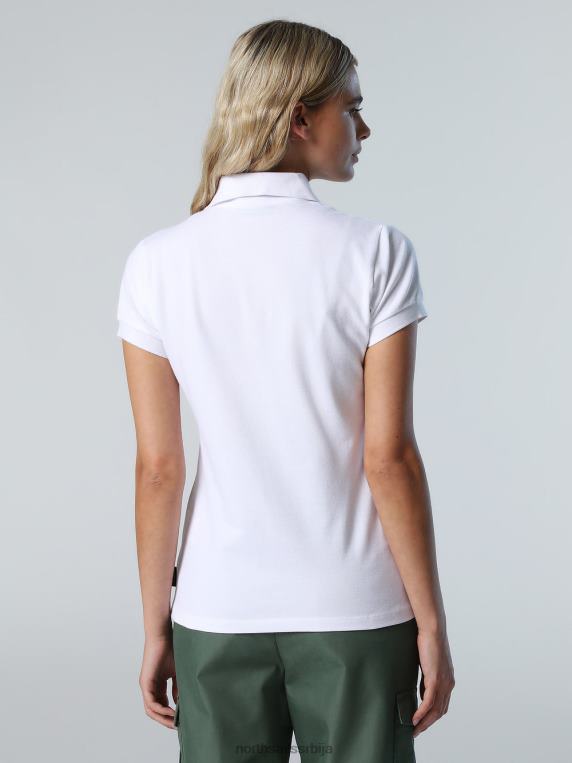 поло мајица са дугим преклопом бео одећу Жене PDV4J546 North Sails