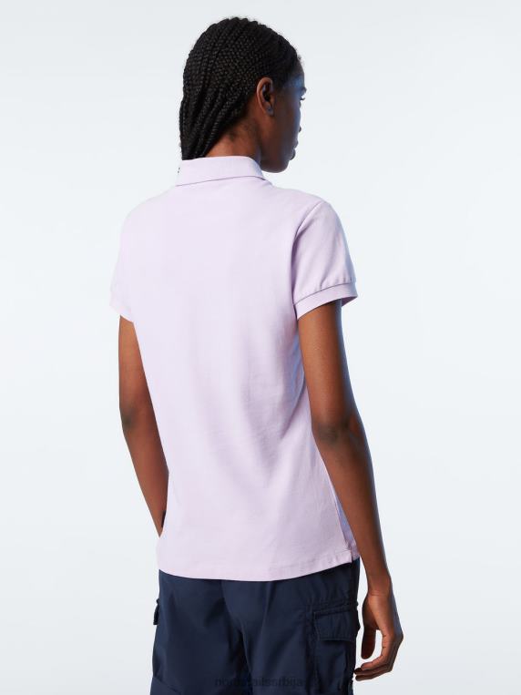 поло мајица са дугим преклопом јоргован цвет одећу Жене PDV4J548 North Sails