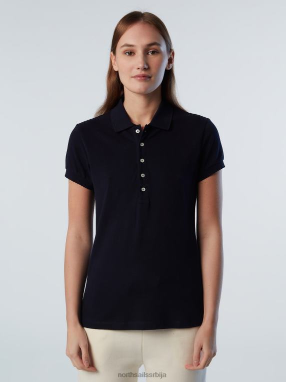 поло мајица са дугим преклопом Морнарско плаво одећу Жене PDV4J549 North Sails