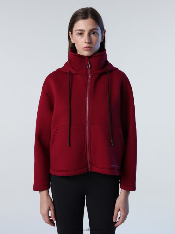 дукс за роњење са рајсфершлусом дубока трешња одећу Жене PDV4J1372 North Sails