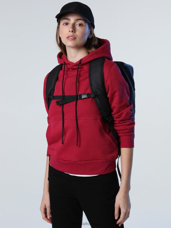 Дуксерица са капуљачом дубока трешња одећу Жене PDV4J1391 North Sails