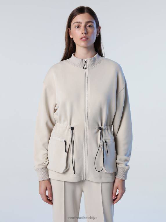 дуксерица са рајсфершлусом плавац одећу Жене PDV4J1427 North Sails