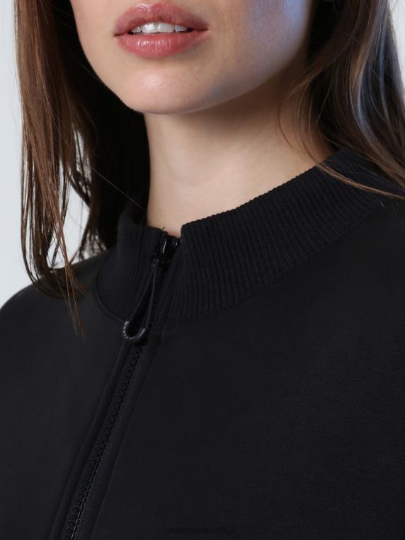 дуксерица са рајсфершлусом црн одећу Жене PDV4J1428 North Sails