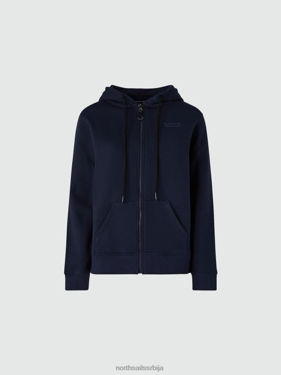 дуксерица са патентним затварачем Морнарско плаво одећу Жене PDV4J1431 North Sails