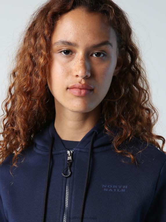 дуксерица са патентним затварачем Морнарско плаво одећу Жене PDV4J1431 North Sails