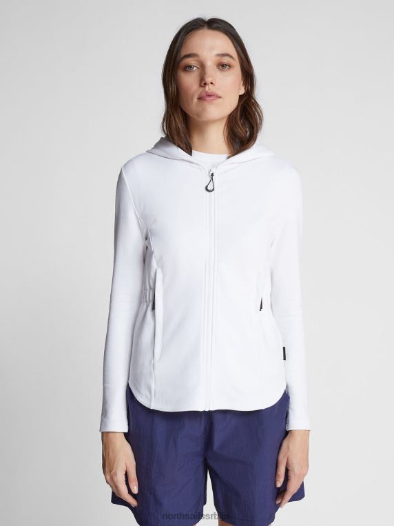 дуксерица са патентним затварачем бео одећу Жене PDV4J1473 North Sails