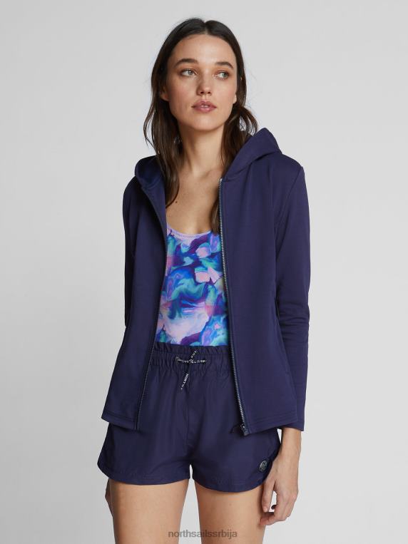 дуксерица са патентним затварачем поноћно плава одећу Жене PDV4J1474 North Sails