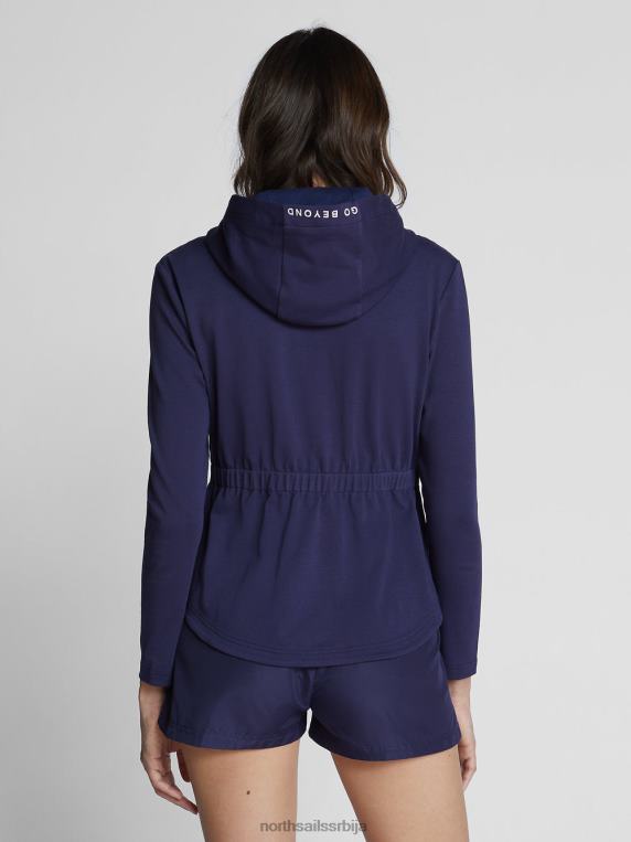 дуксерица са патентним затварачем поноћно плава одећу Жене PDV4J1474 North Sails