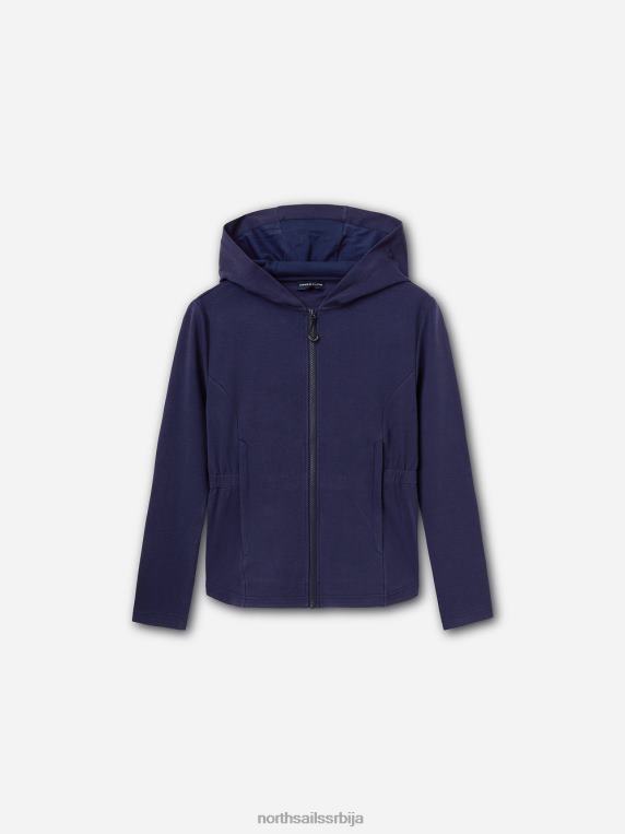 дуксерица са патентним затварачем поноћно плава одећу Жене PDV4J1474 North Sails