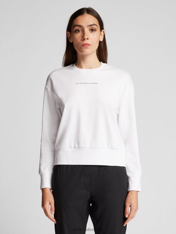 дуксерица са словима бео одећу Жене PDV4J1487 North Sails