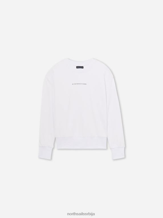 дуксерица са словима бео одећу Жене PDV4J1487 North Sails