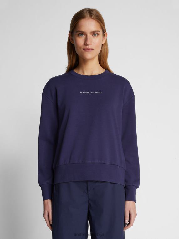 дуксерица са словима поноћно плава одећу Жене PDV4J1489 North Sails