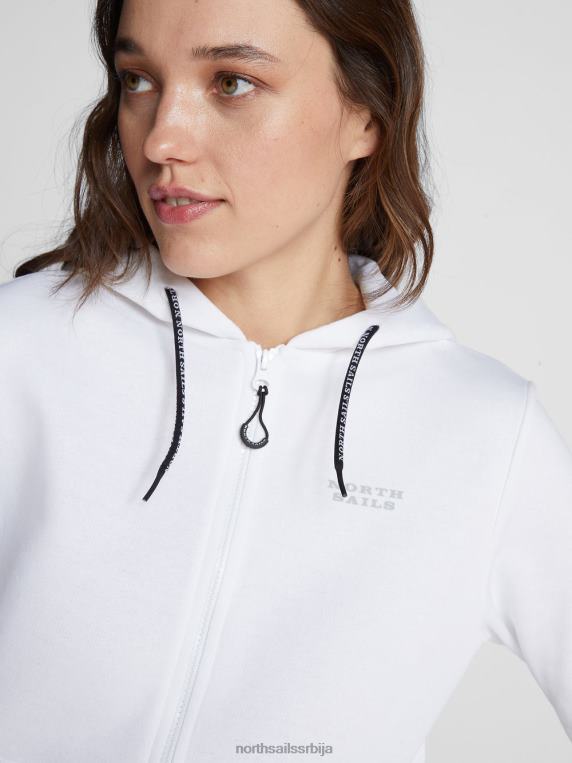 дуксерица од органског флиса бео одећу Жене PDV4J1529 North Sails