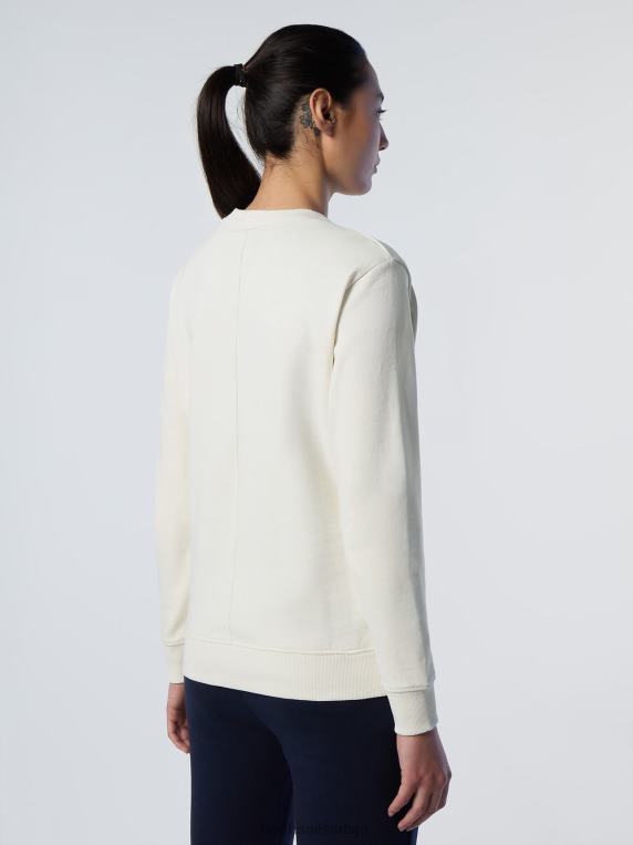 дуксерица са принтом на грудима крема од бадема одећу Жене PDV4J598 North Sails