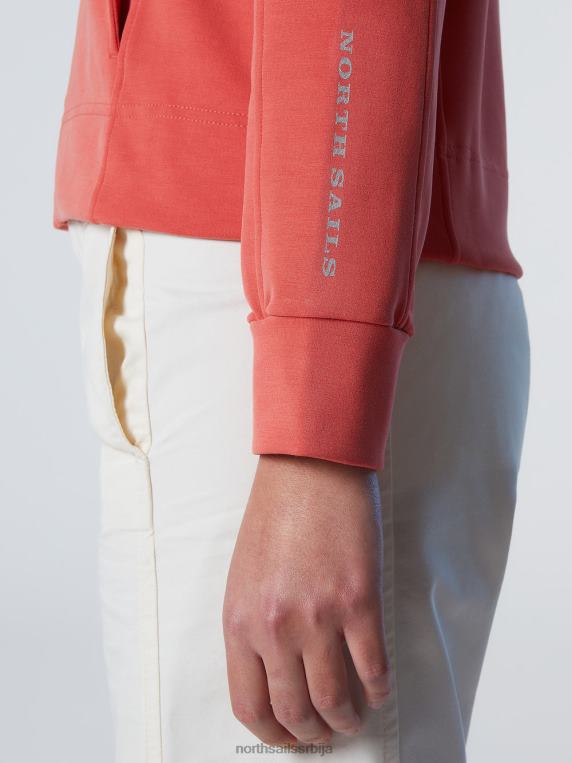 модална капуљача од коже брескве паприка одећу Жене PDV4J599 North Sails