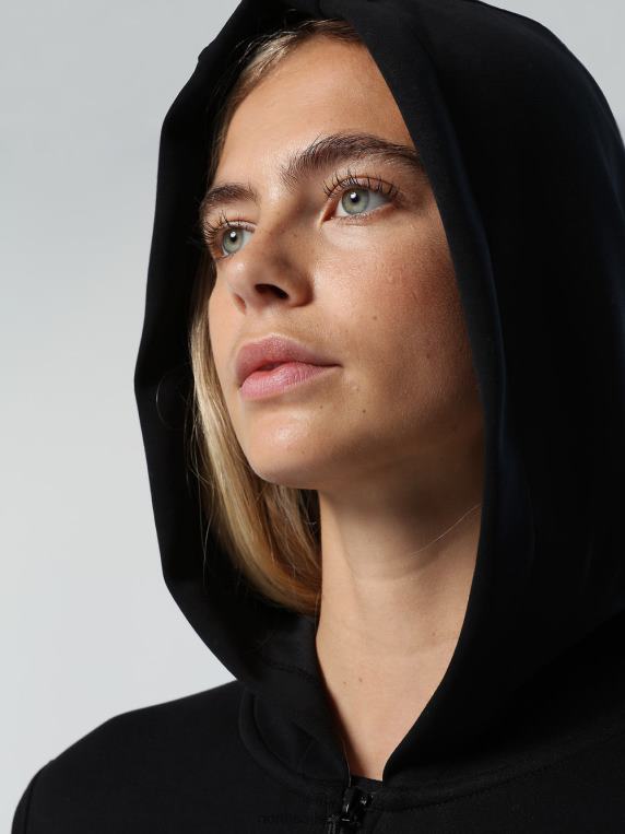 модална капуљача од коже брескве црн одећу Жене PDV4J600 North Sails