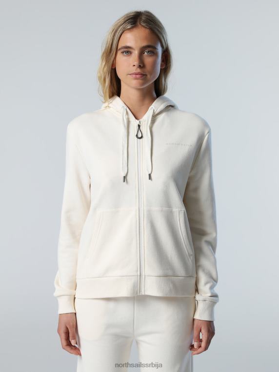 дуксерица са принтом на грудима крема од бадема одећу Жене PDV4J602 North Sails