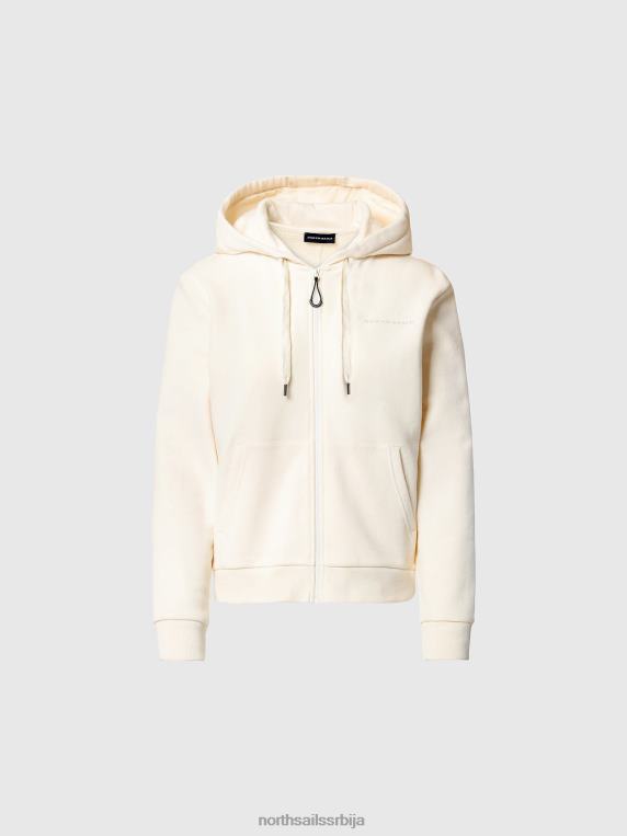 дуксерица са принтом на грудима крема од бадема одећу Жене PDV4J602 North Sails