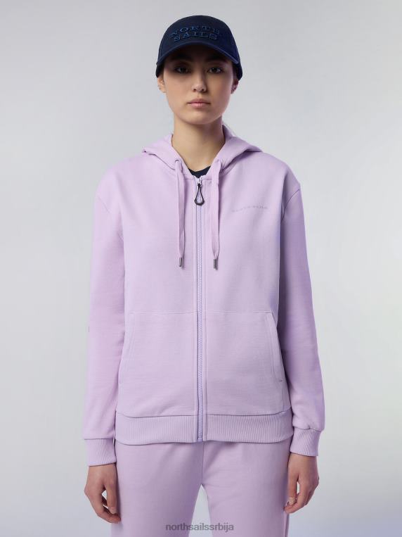 дуксерица са принтом на грудима јоргован цвет одећу Жене PDV4J604 North Sails