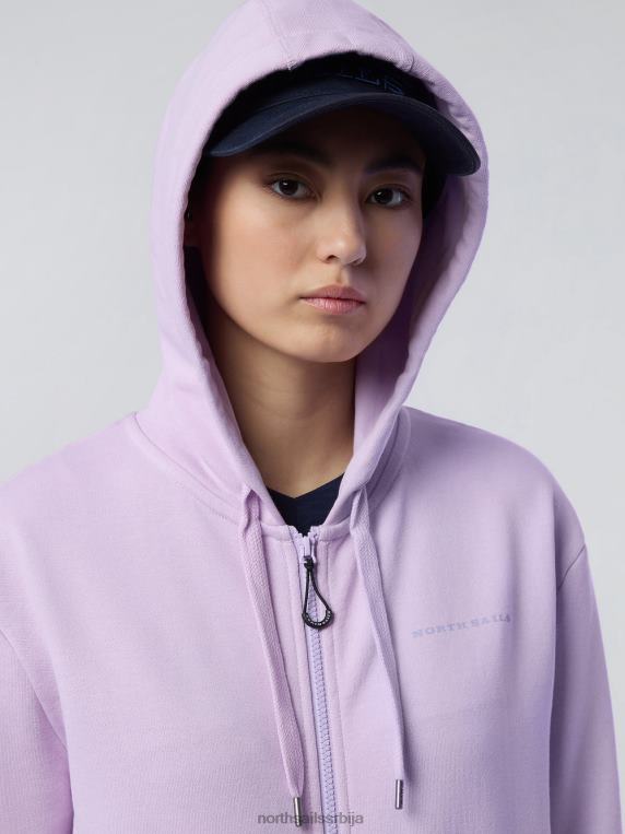 дуксерица са принтом на грудима јоргован цвет одећу Жене PDV4J604 North Sails