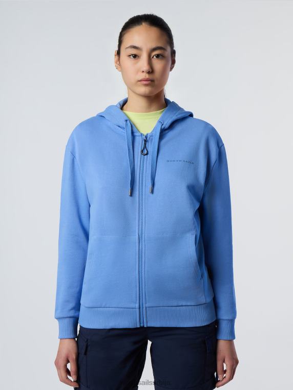 дуксерица са принтом на грудима различка плава одећу Жене PDV4J605 North Sails