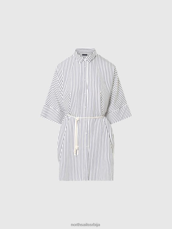 пругаста кимоно кошуља хаљина комбинација 1 одећу Жене PDV4J588 North Sails