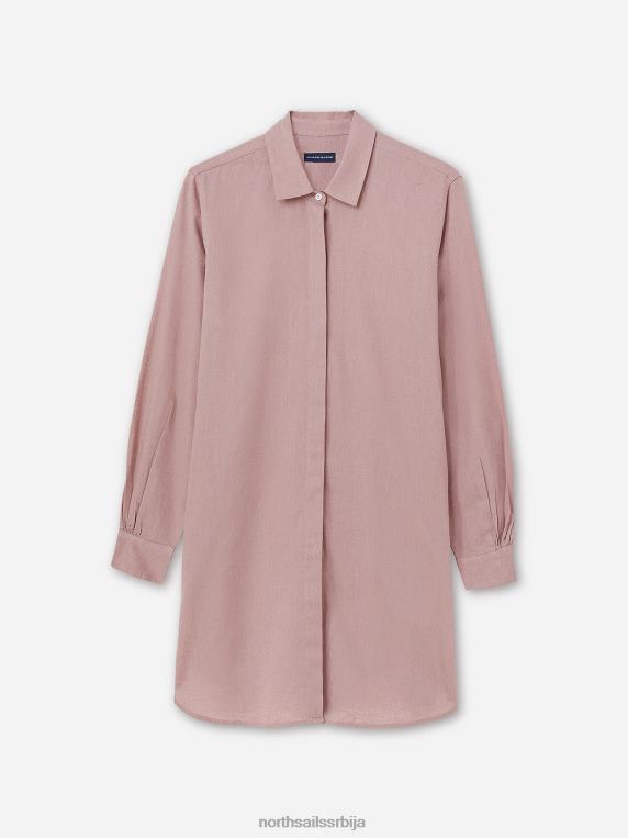 памучна и ланена хаљина воодросе одећу Жене PDV4J1465 North Sails