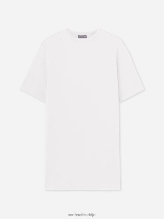 органска интерлоцк хаљина бео одећу Жене PDV4J1525 North Sails