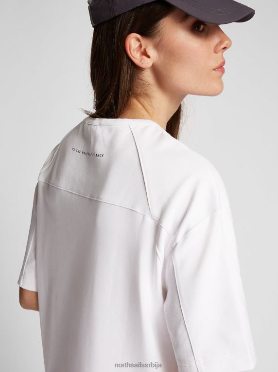 органска интерлоцк хаљина бео одећу Жене PDV4J1525 North Sails