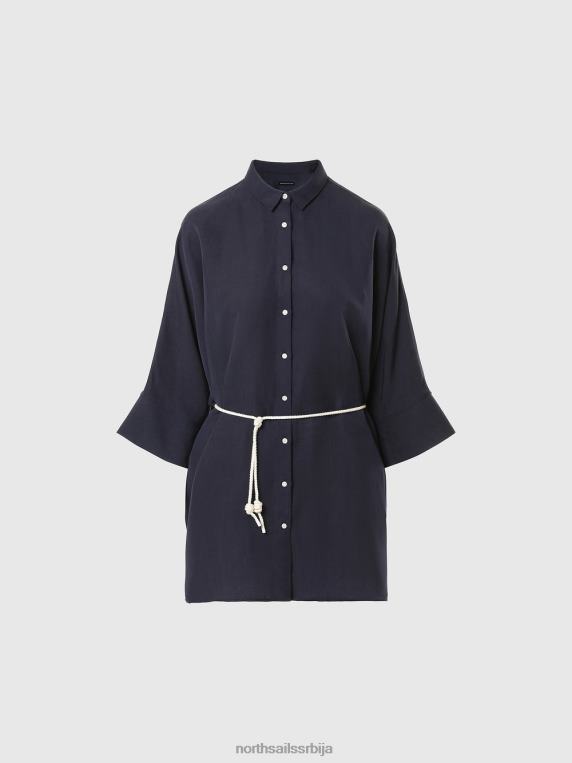 кимоно кошуља хаљина Морнарско плаво одећу Жене PDV4J587 North Sails