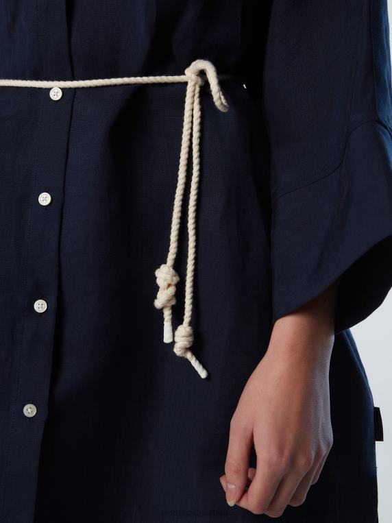 кимоно кошуља хаљина Морнарско плаво одећу Жене PDV4J587 North Sails