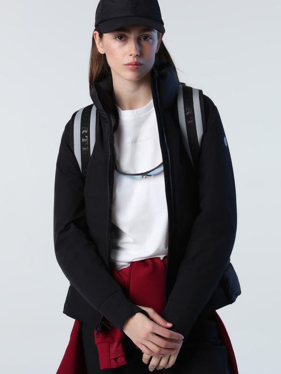 кратка барентс јакна црн одећу Жене PDV4J1368 North Sails