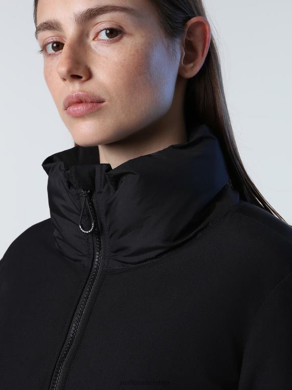 кратка барентс јакна црн одећу Жене PDV4J1368 North Sails