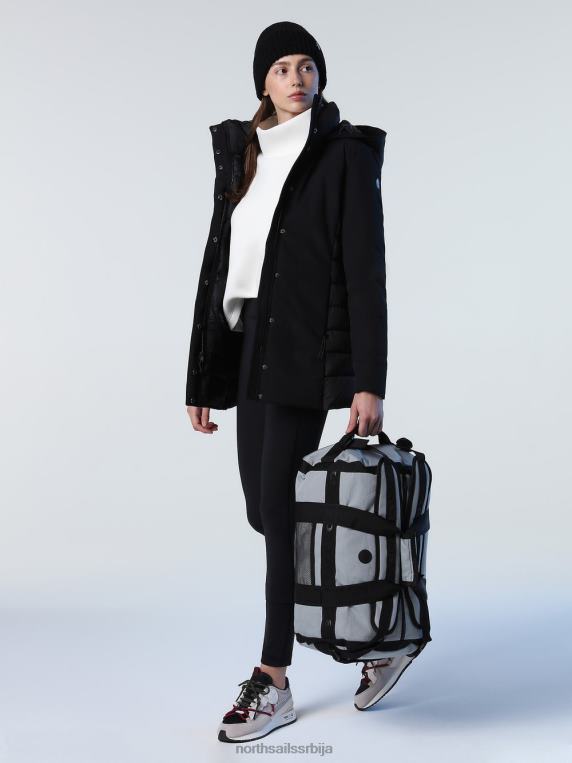 барентс јакна средње дужине црн одећу Жене PDV4J1423 North Sails