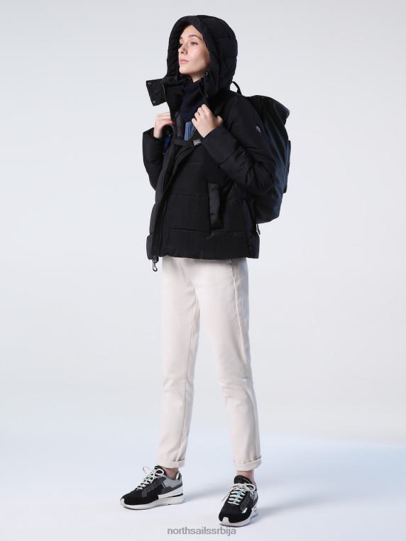 мелвилле јакна црн одећу Жене PDV4J1435 North Sails