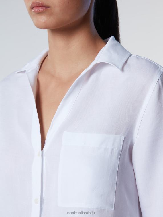 ланена и тенцел блуза бео одећу Жене PDV4J579 North Sails