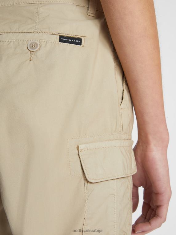 карго шорц од поплина беж одећу Жене PDV4J1507 North Sails