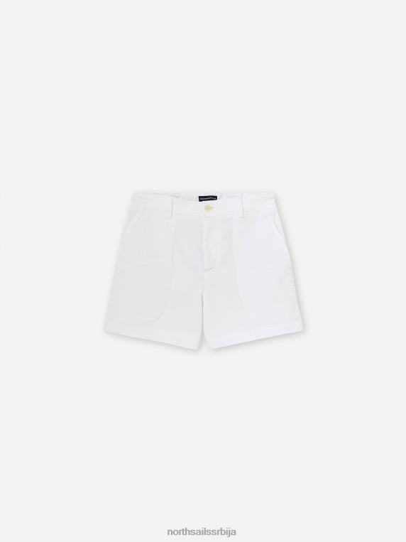 габардин карго шорц бео одећу Жене PDV4J1513 North Sails