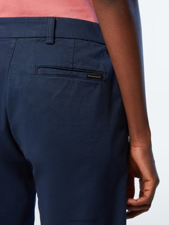 цхино шорц од органског памука Морнарско плаво одећу Жене PDV4J622 North Sails