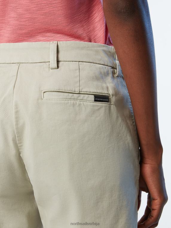 цхино шорц од органског памука ахат сиви одећу Жене PDV4J623 North Sails