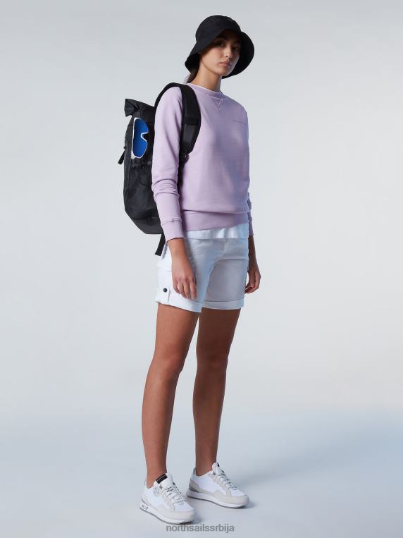 шортс од органског памука бео одећу Жене PDV4J624 North Sails