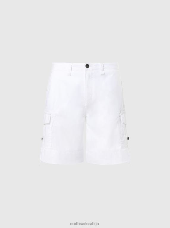 шортс од органског памука бео одећу Жене PDV4J624 North Sails