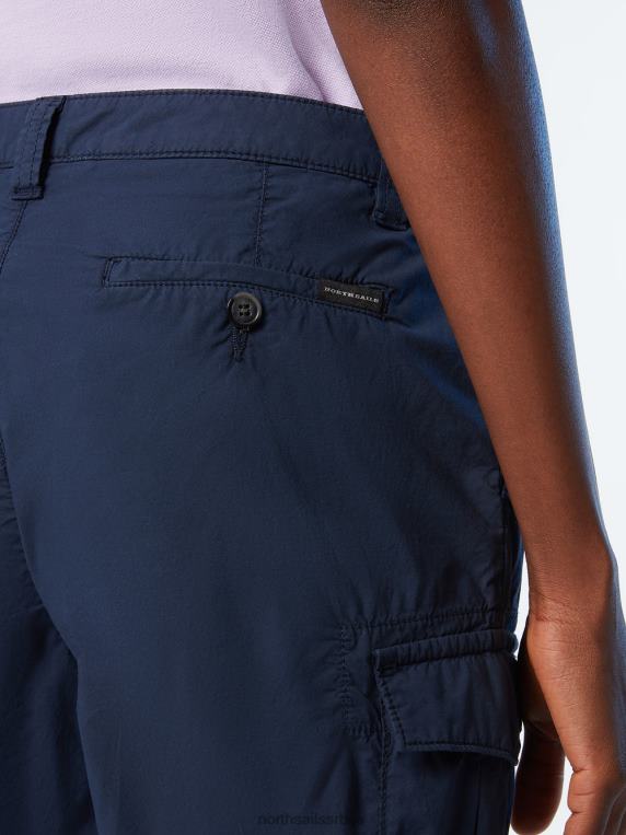 шортс од органског памука Морнарско плаво одећу Жене PDV4J625 North Sails