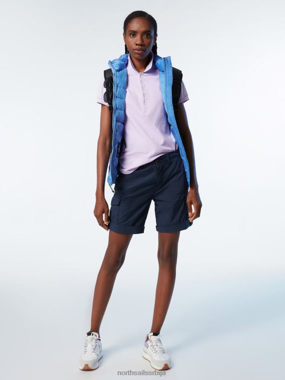 шортс од органског памука Морнарско плаво одећу Жене PDV4J625 North Sails