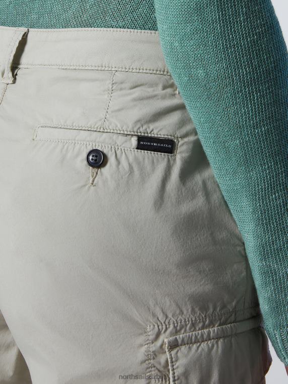 шортс од органског памука ахат сиви одећу Жене PDV4J627 North Sails