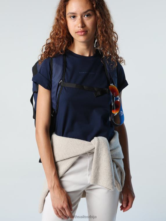 мајица са штампаним словима Морнарско плаво одећу Жене PDV4J1401 North Sails